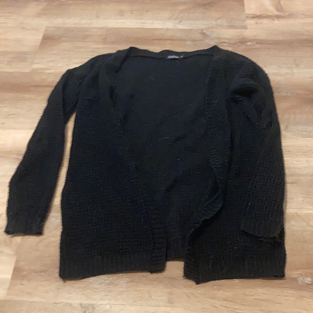 black sweater